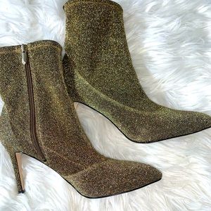 Sam Edelman Gold Heeled Boots